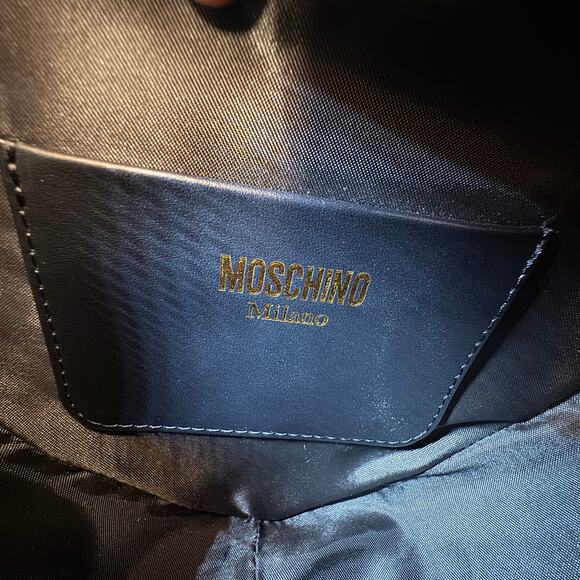 Moschino Heart Bag Leather Black Multicolored Crossbody Alphabet 90's Barbie - Picture 11 of 16